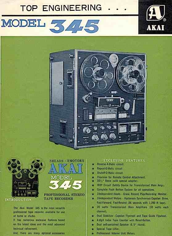 AKAI 345 Reel to Reel Player