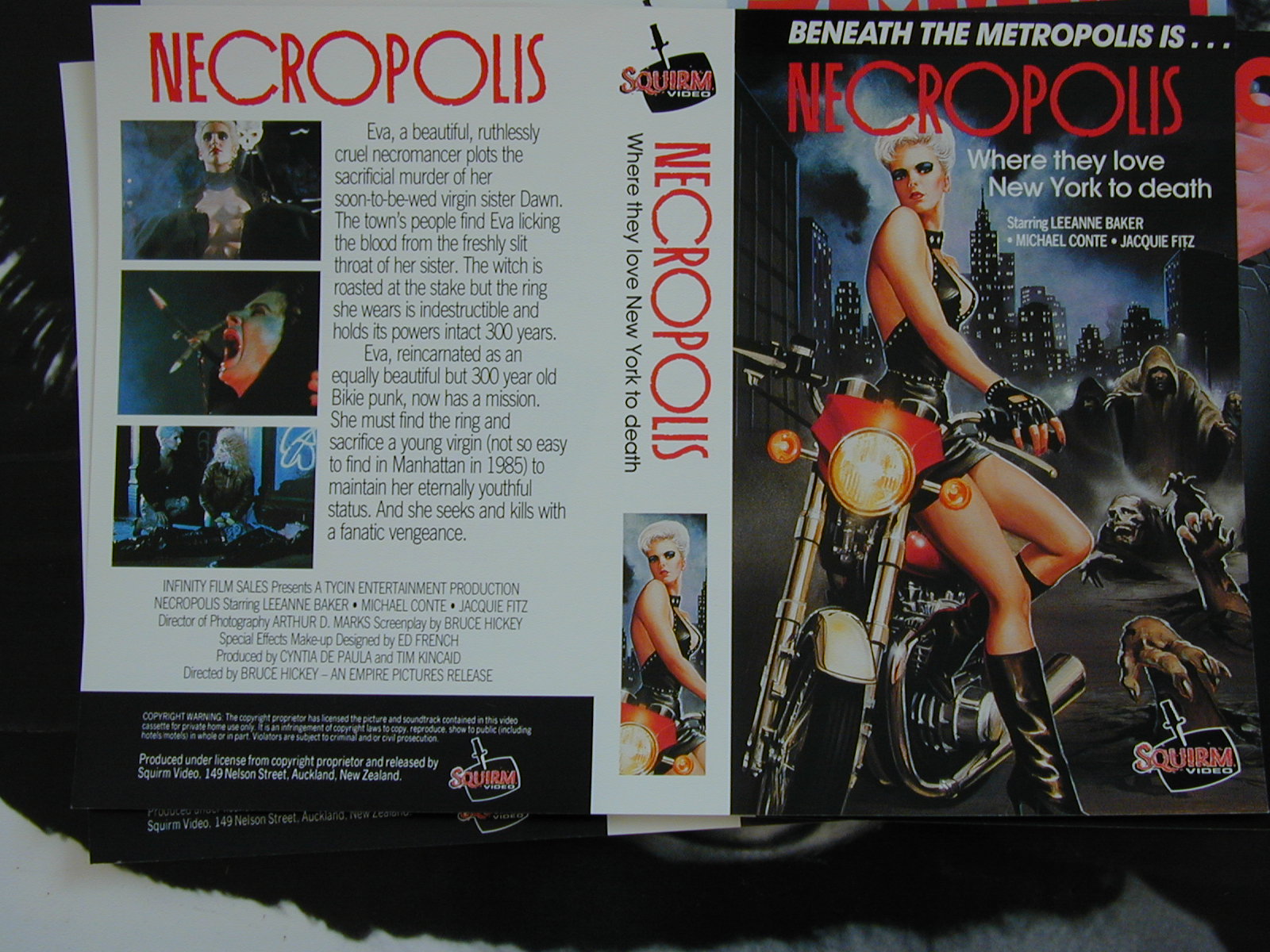 Untrimmed video sleeve - Necropolis