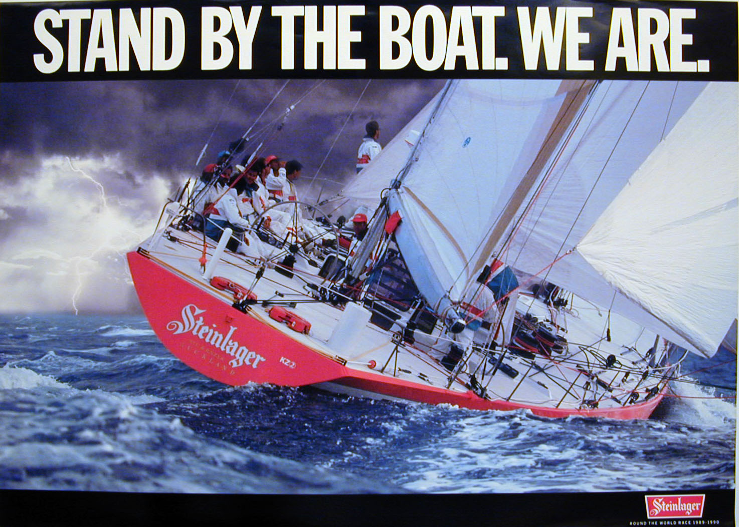 Stienlager sailing poster - Stand by the boat. We are.