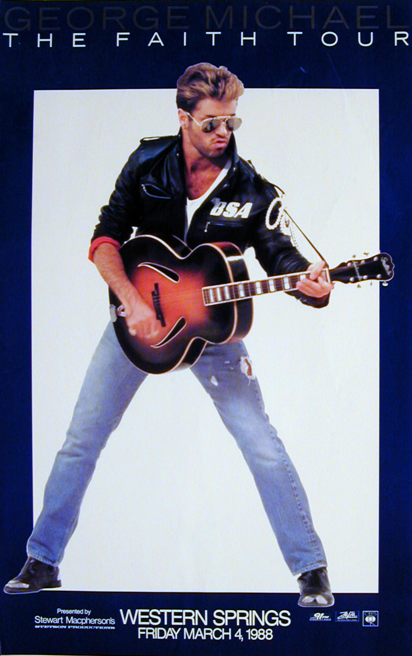 Promotional poster - George Michael Faith tour.